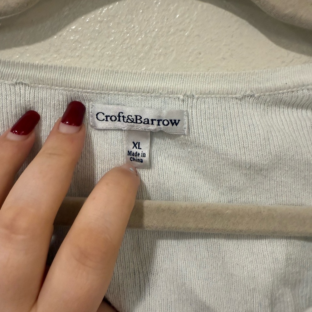 Classic White Cardigan Sweater - Picture 4 of 4